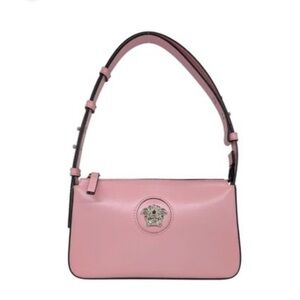 NWT Versace | Pink Calf Leather La Medusa Adjustable Shoulder Bag $925